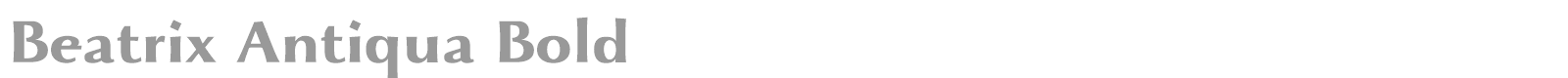 Beatrix Antiqua font preview